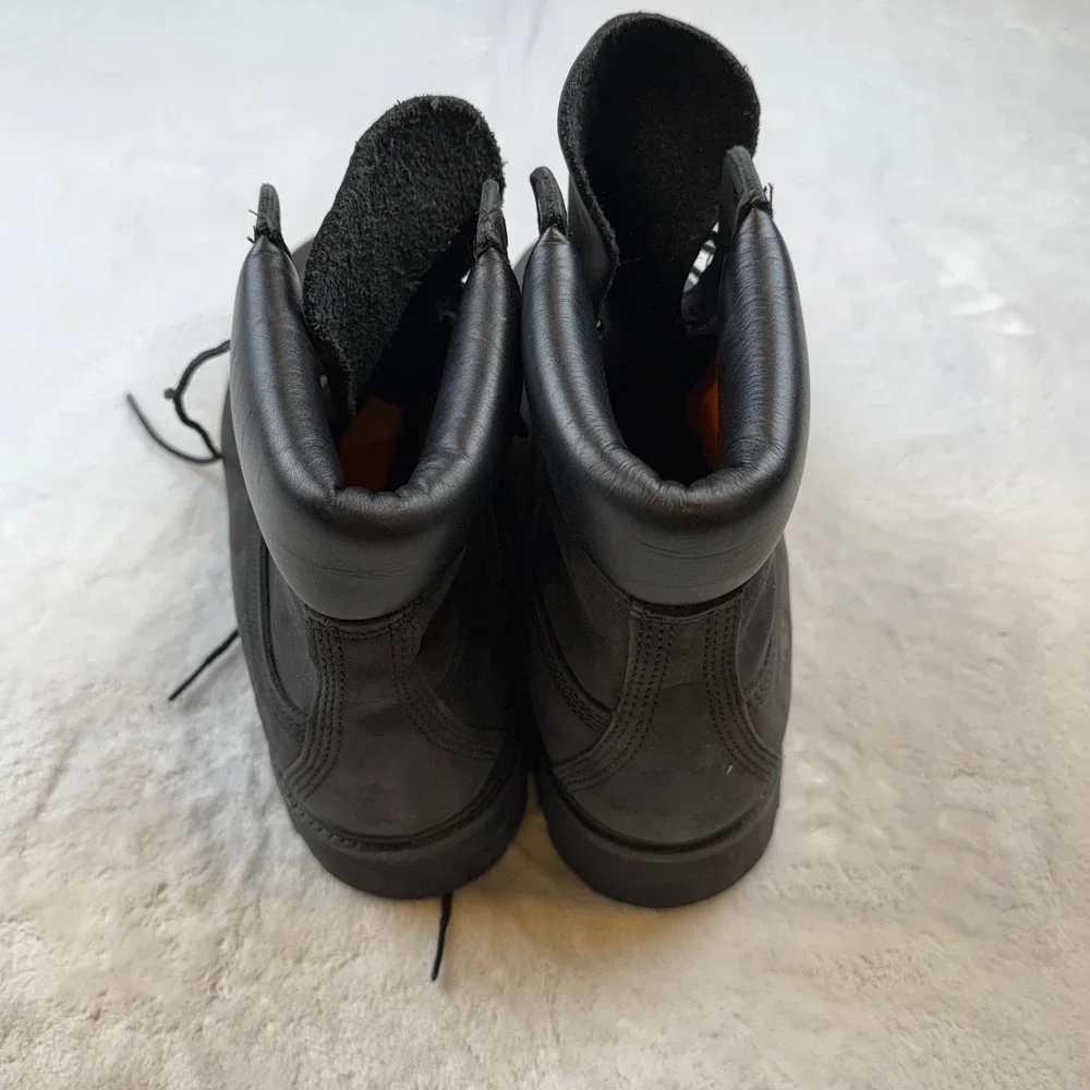 Timberland 6‎ Inch Premium Waterproof Boots Black Leather Mens 12 M 10073